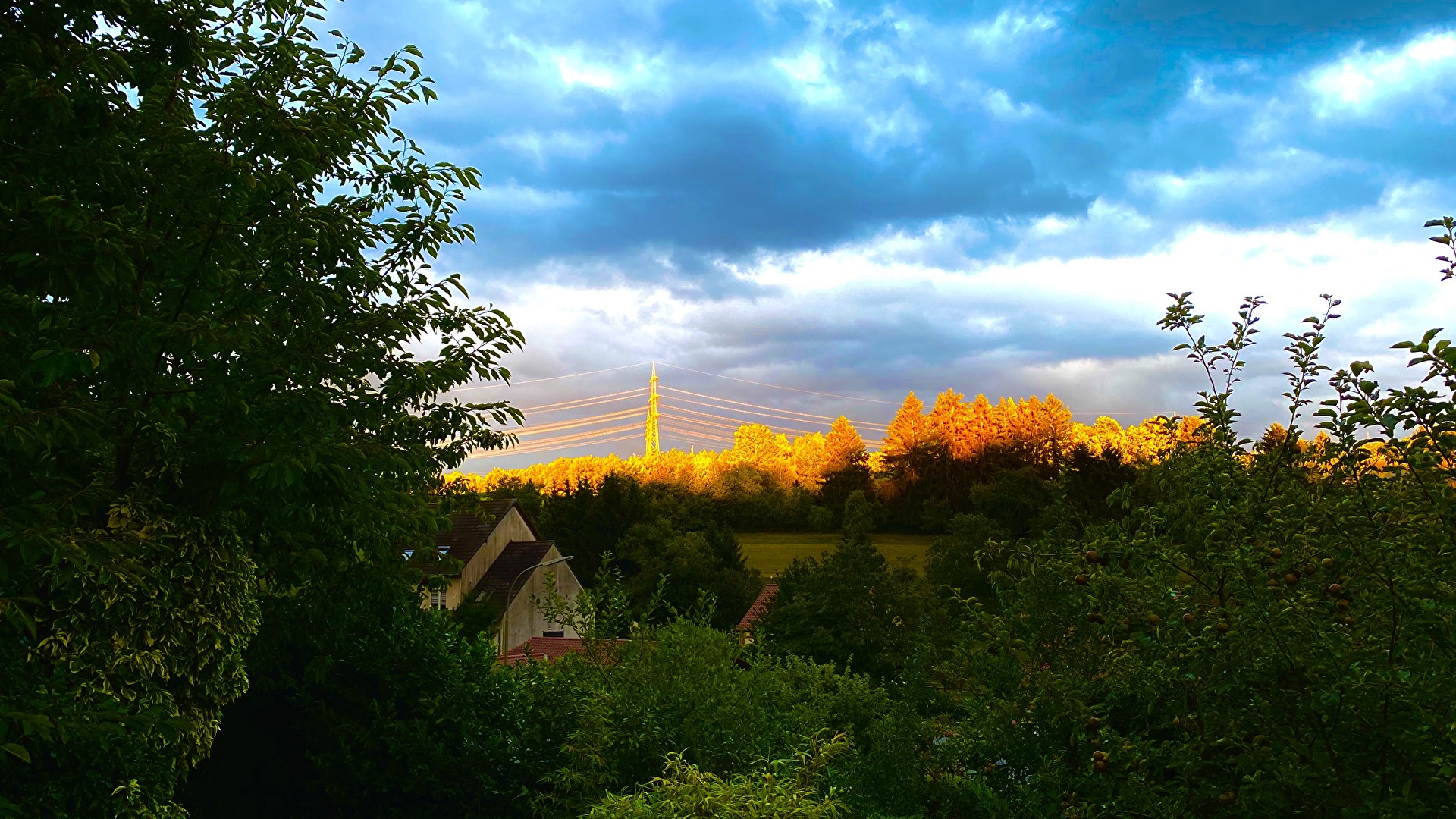 Lichtstreifen am Horizont