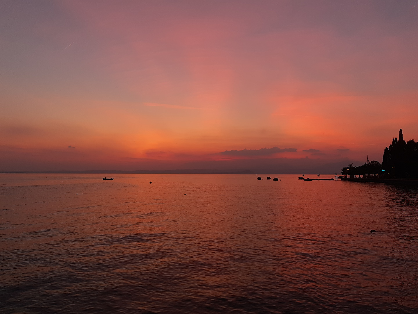 Gardasee im Abendrot
