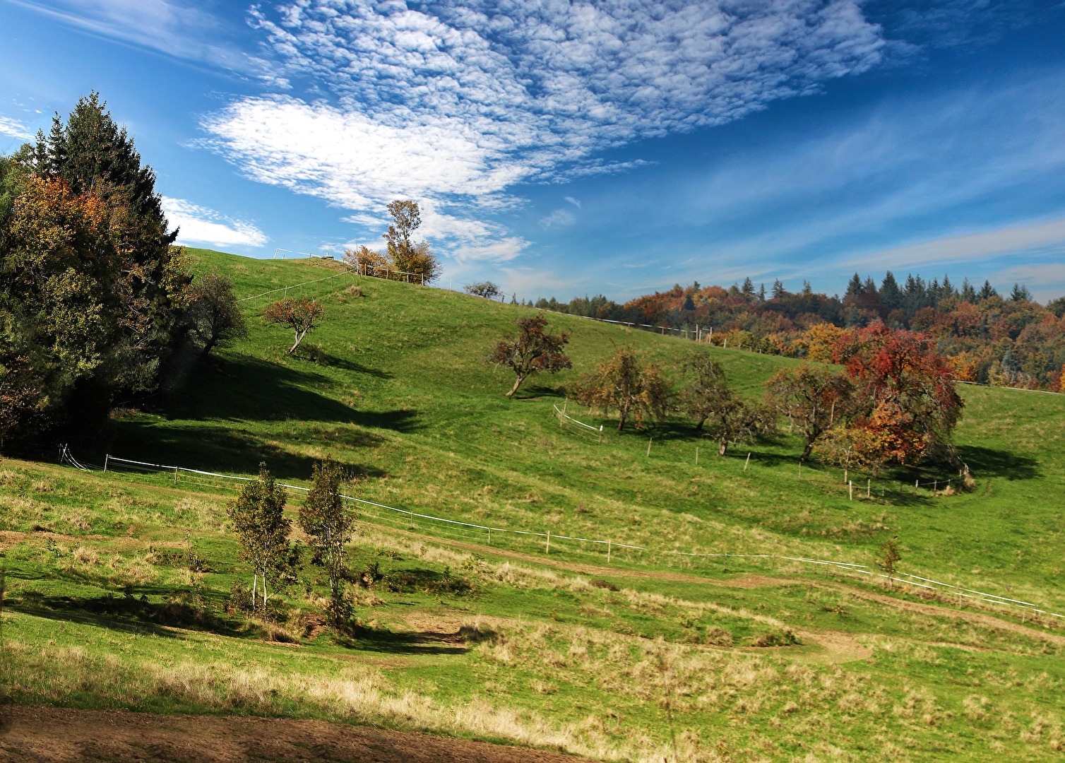 Oktober Landschaft