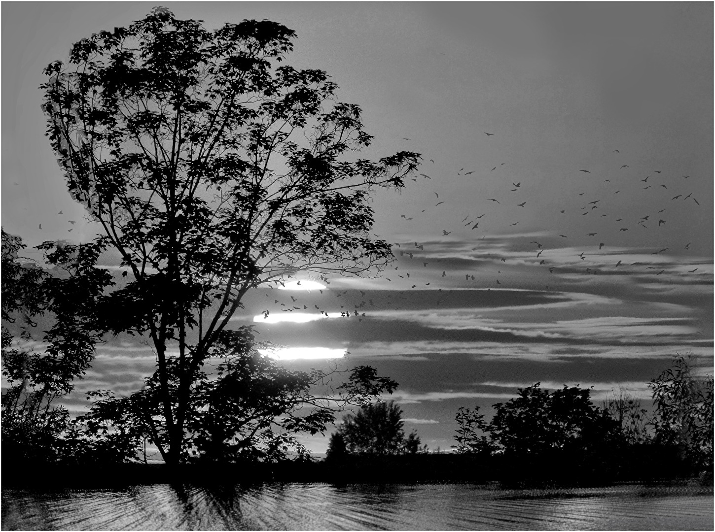 Wenn die Sonne unter geht