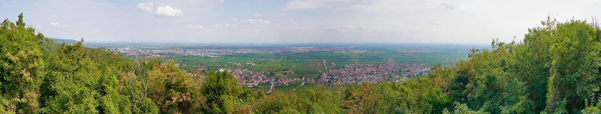 Ausblick vom Hambacher Schloss