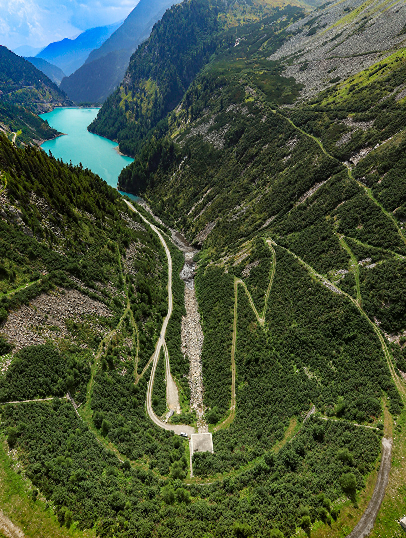Blick von der oberen Staumauer