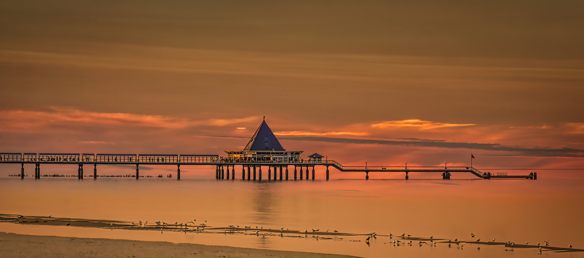 Sonnenuntergang in Heringsdorf