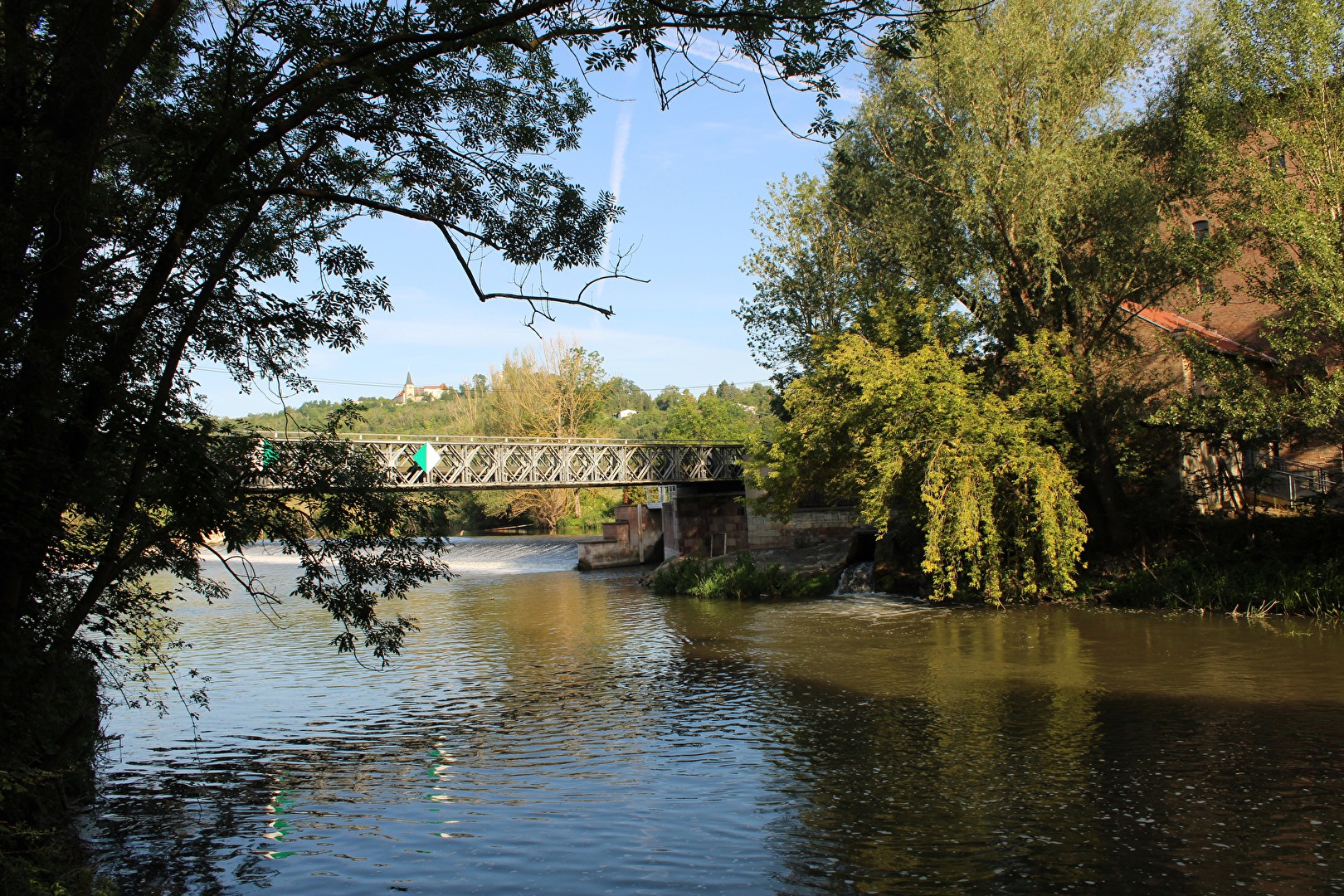 Fußgängerbrücke bei Zscheiplitz