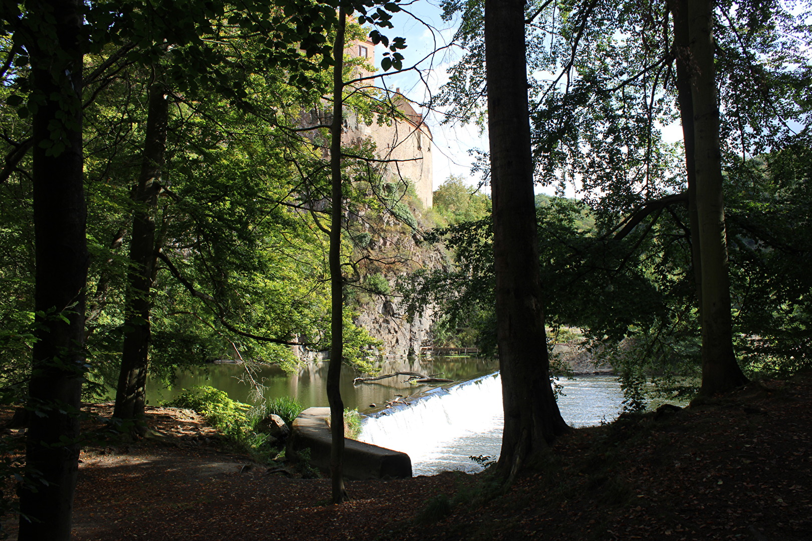 Auf dem Weg zur Burg Kriebstein