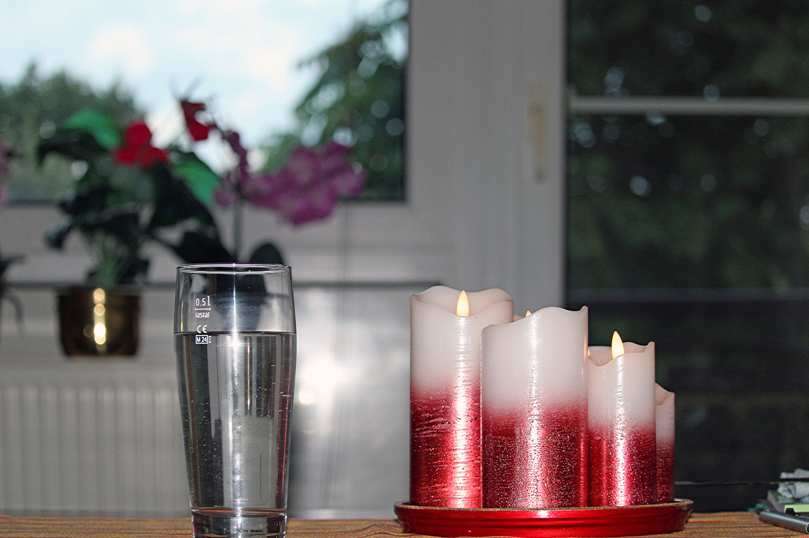 Ein letztes Glas Wasser zum Abend