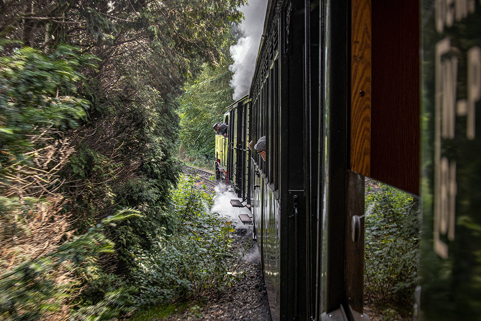 Mit der historischen Eisnbahn unterwegs