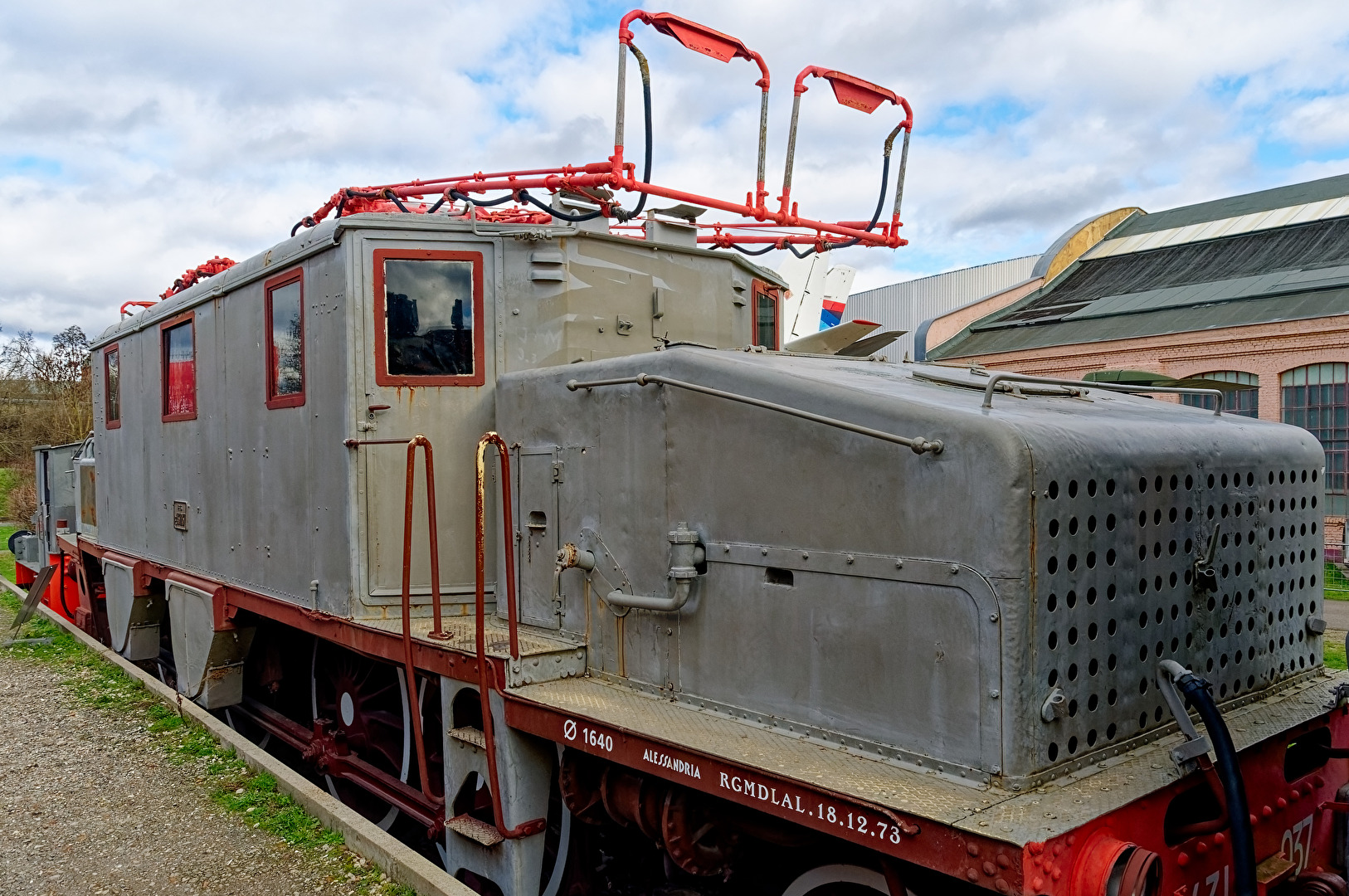 Italienische Gebirkslokomotive " Krokodil "