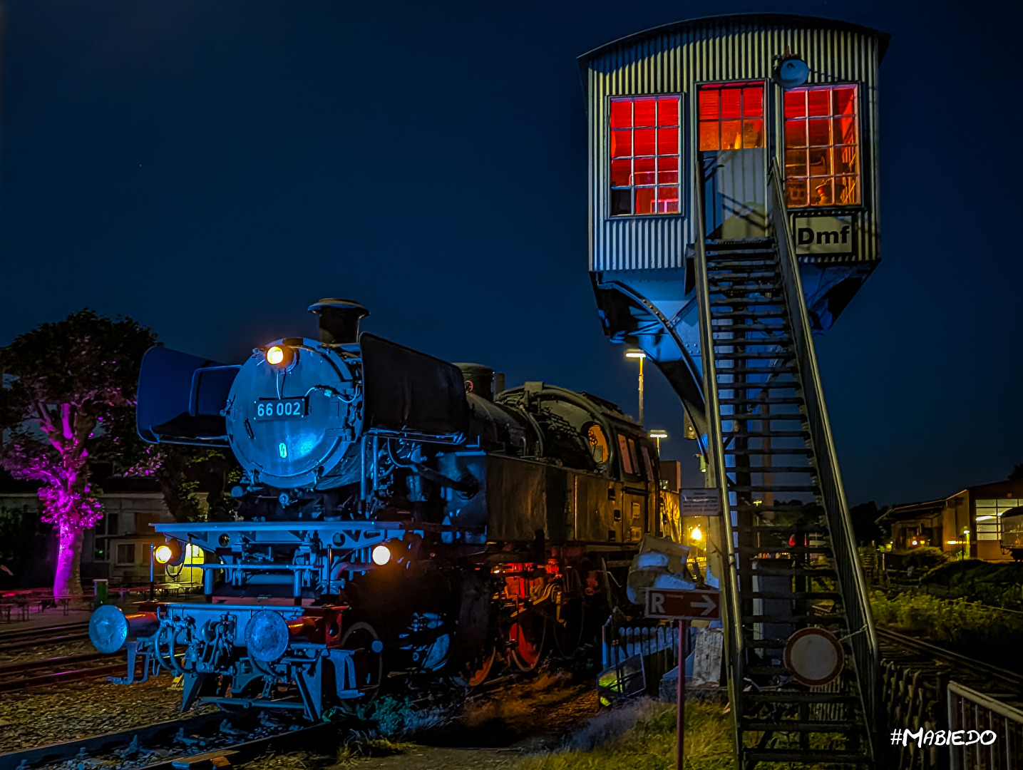 Abends im Eisenbahnmuseum