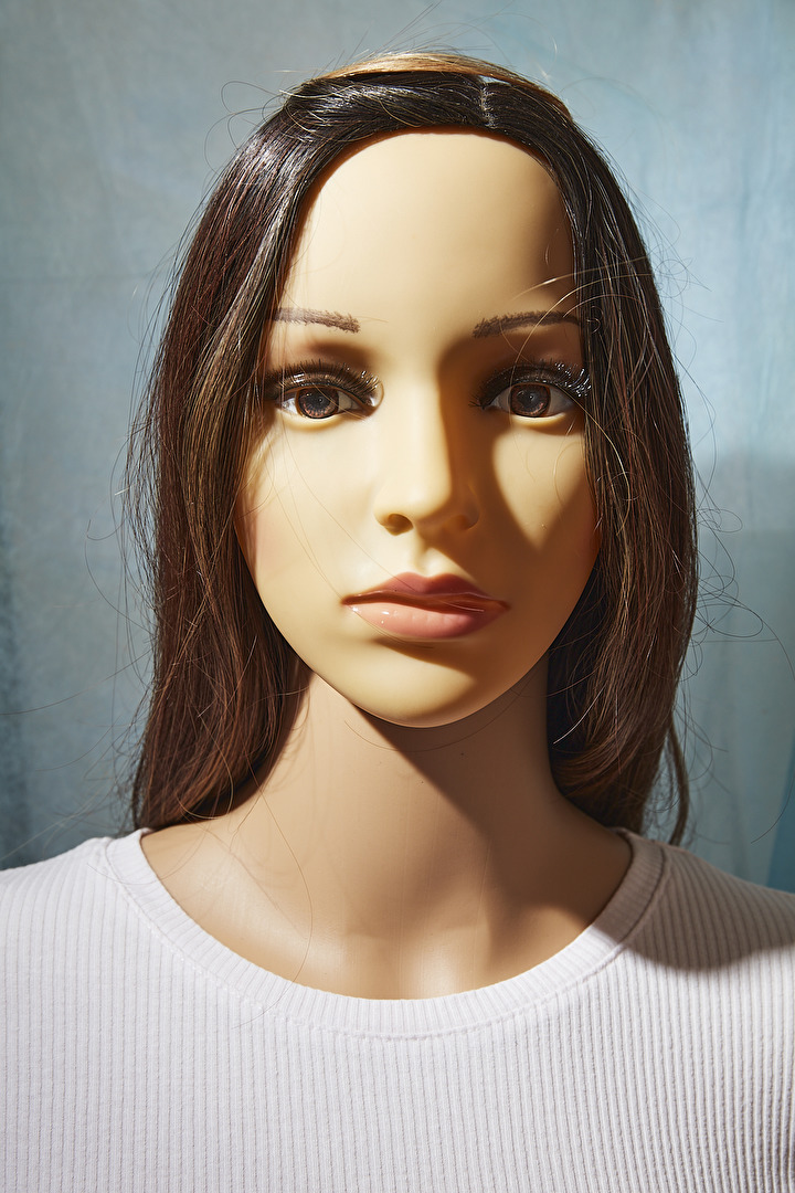 Gesicht, halb high key + Rembrandt schatten