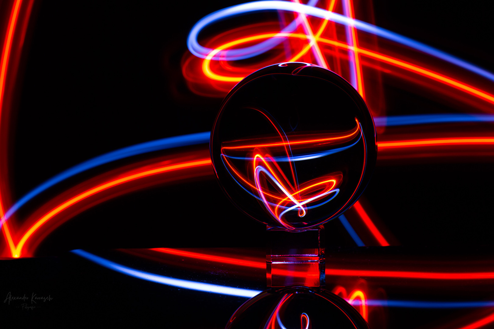 Lensball ligthpainting