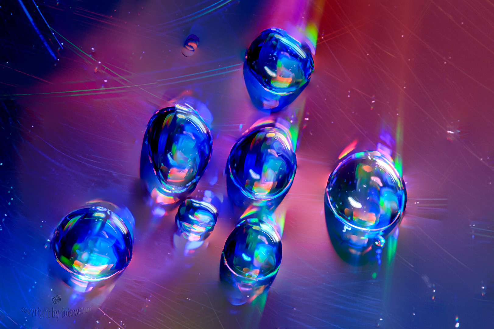 kleine Spielerei mit Licht und Wassertropfen