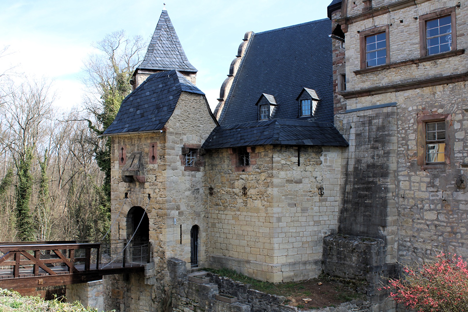 Die Zugbrücke im Oberschloss