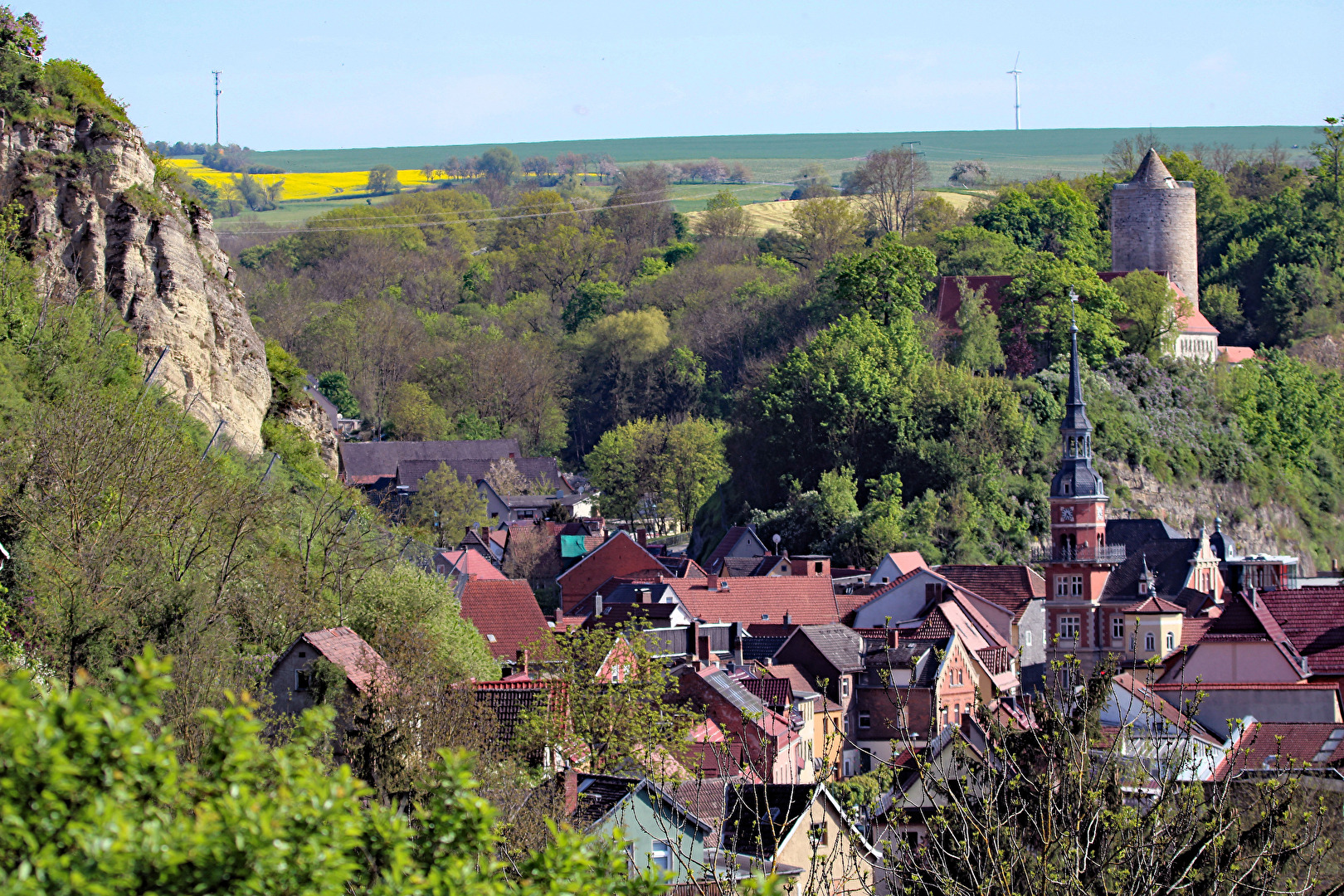 Blick vom Benderstein auf Camburg