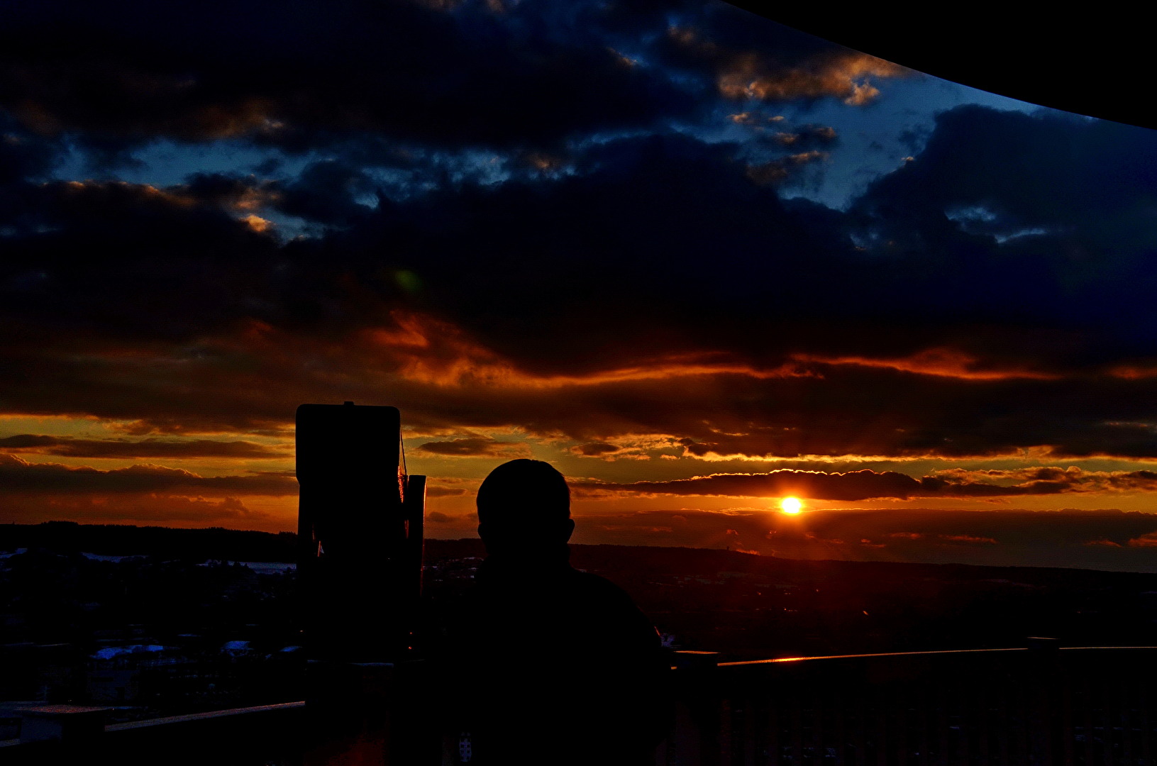 Sonnenuntergang auf dem Lousberg in Aachen