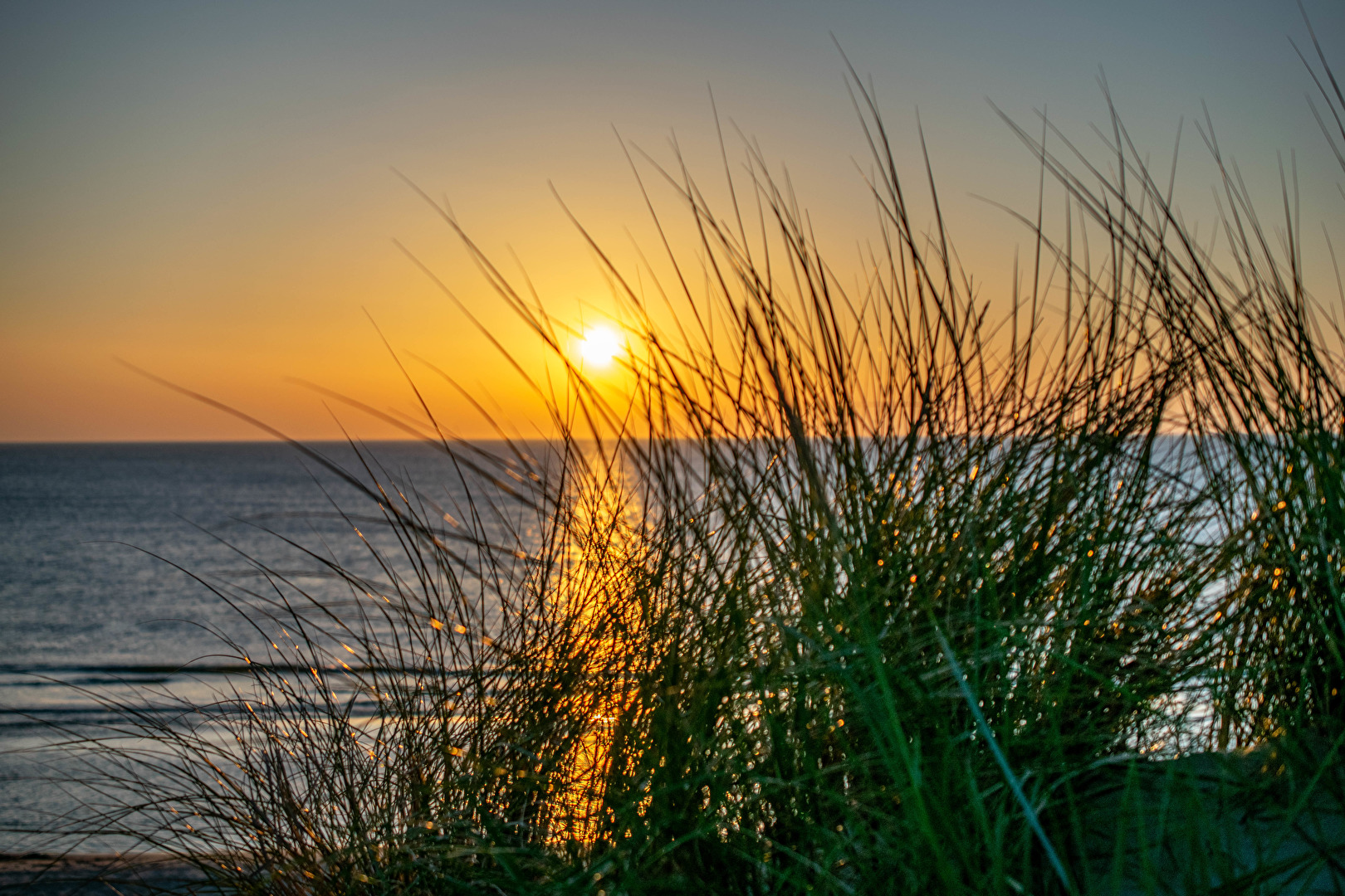 Sonnenuntergang Strand Amrum