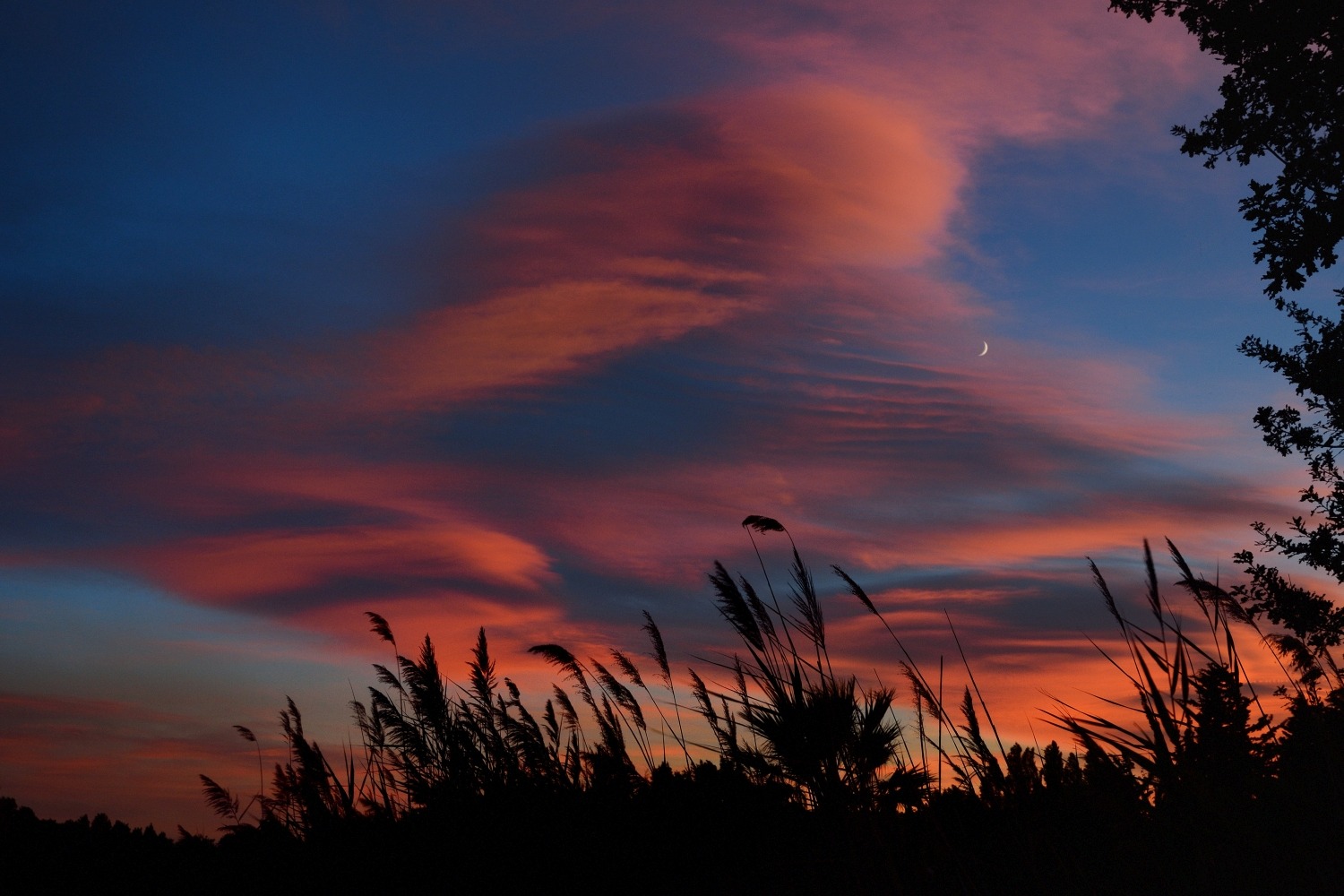 Feuriger Sonnenuntergang