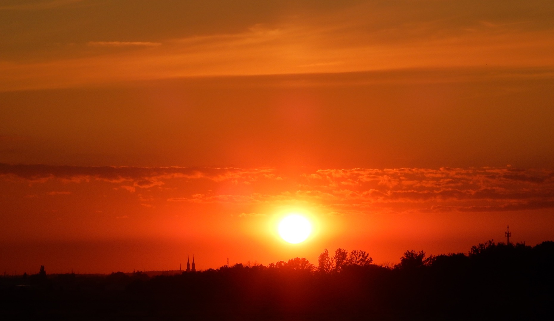 immer wieder schön den Sonnenuntergang zu beobachten