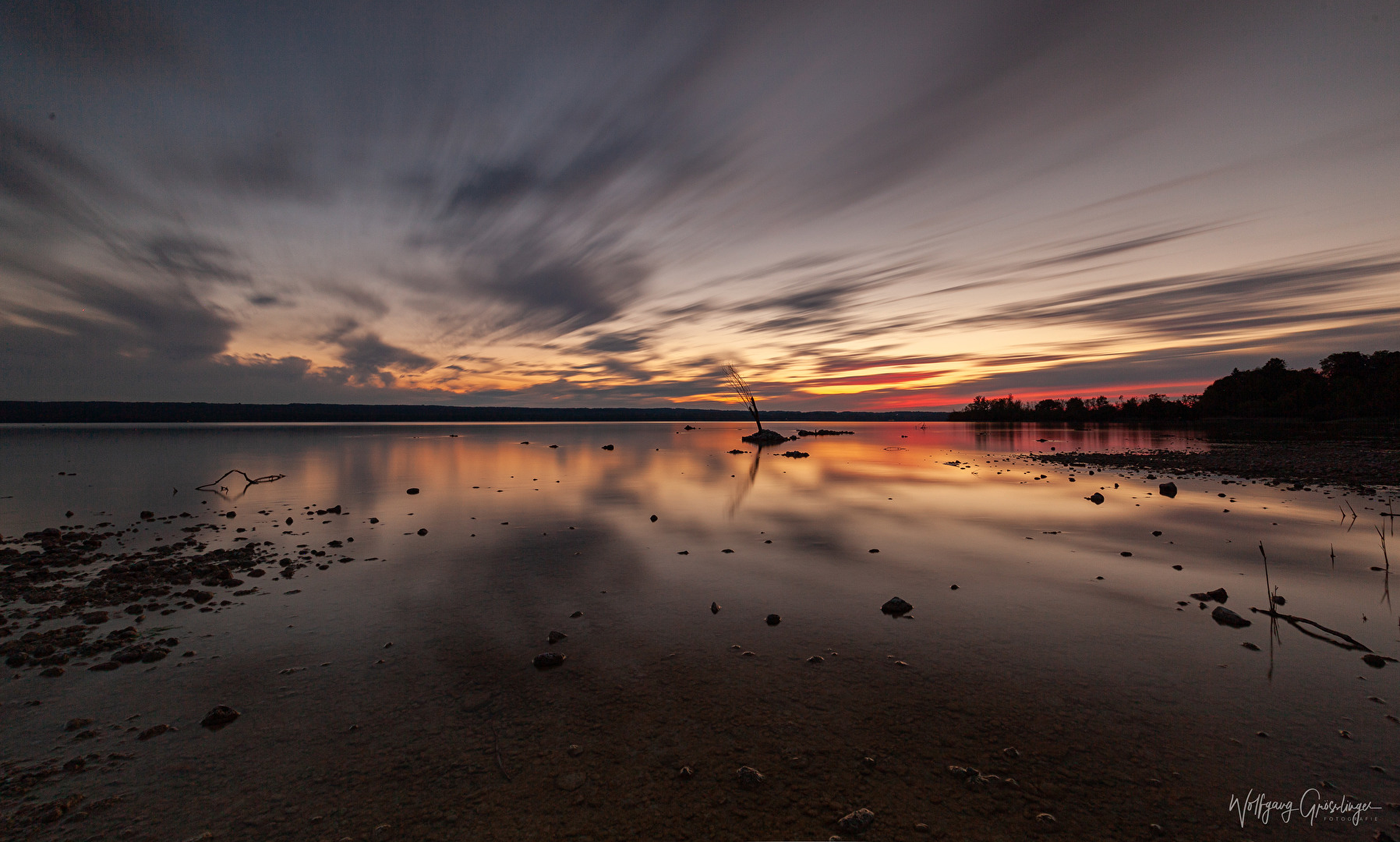 Sonnenuntergang am Ammersee