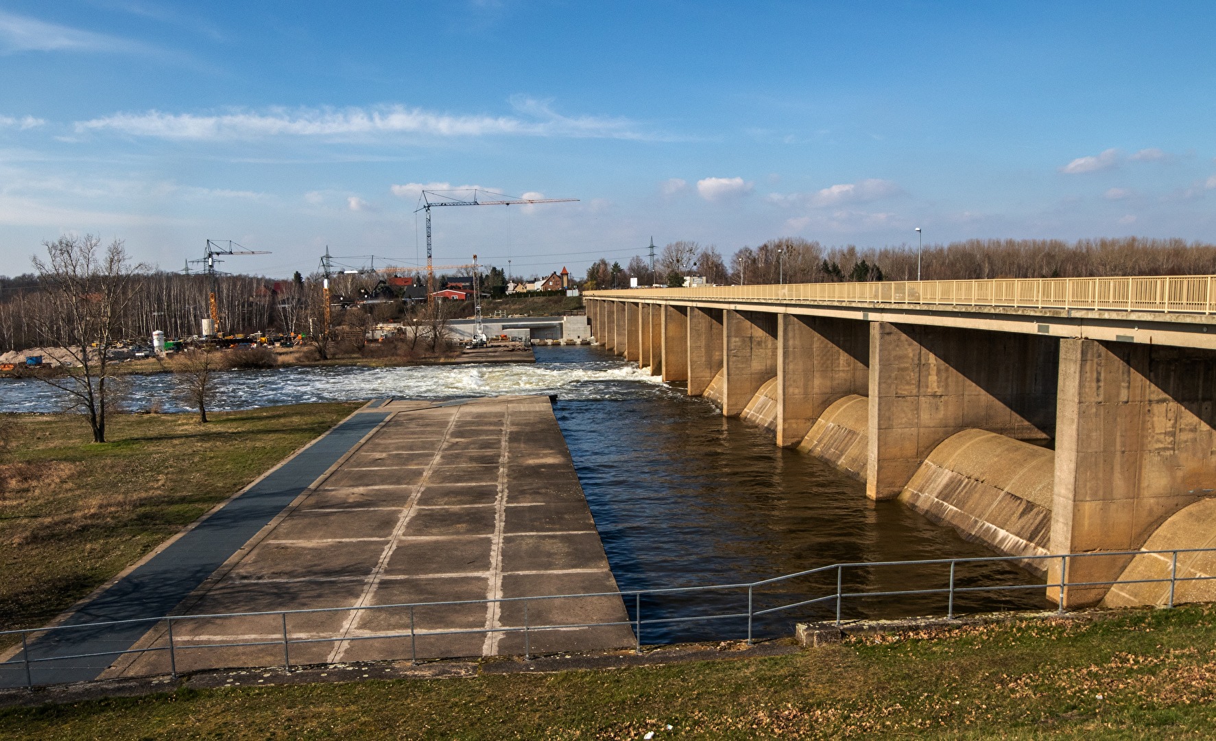 Baustelle Wasserkraftwerk