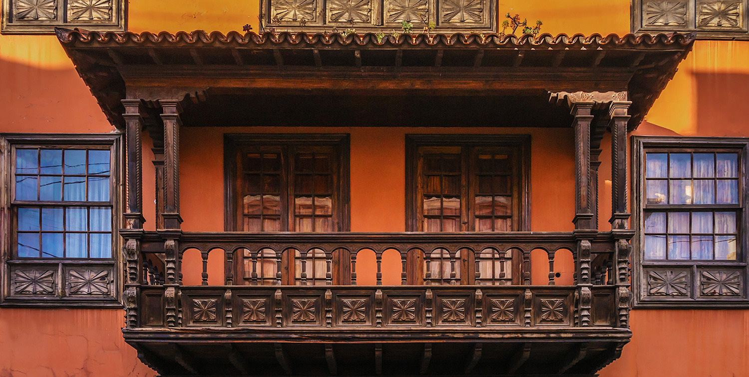 Gedrechselter Balkon