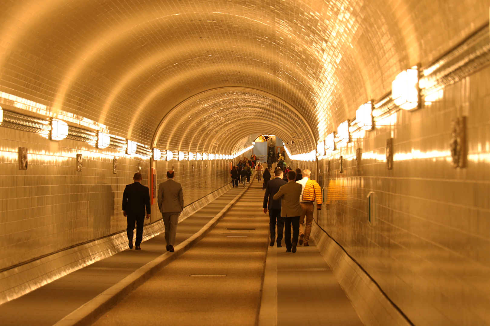 Alter Elbtunnel in Hamburg.