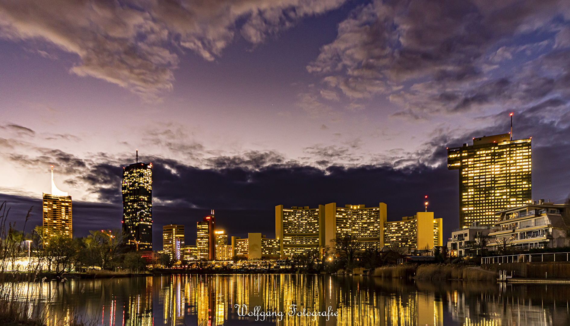Blaue Stunde über Wien