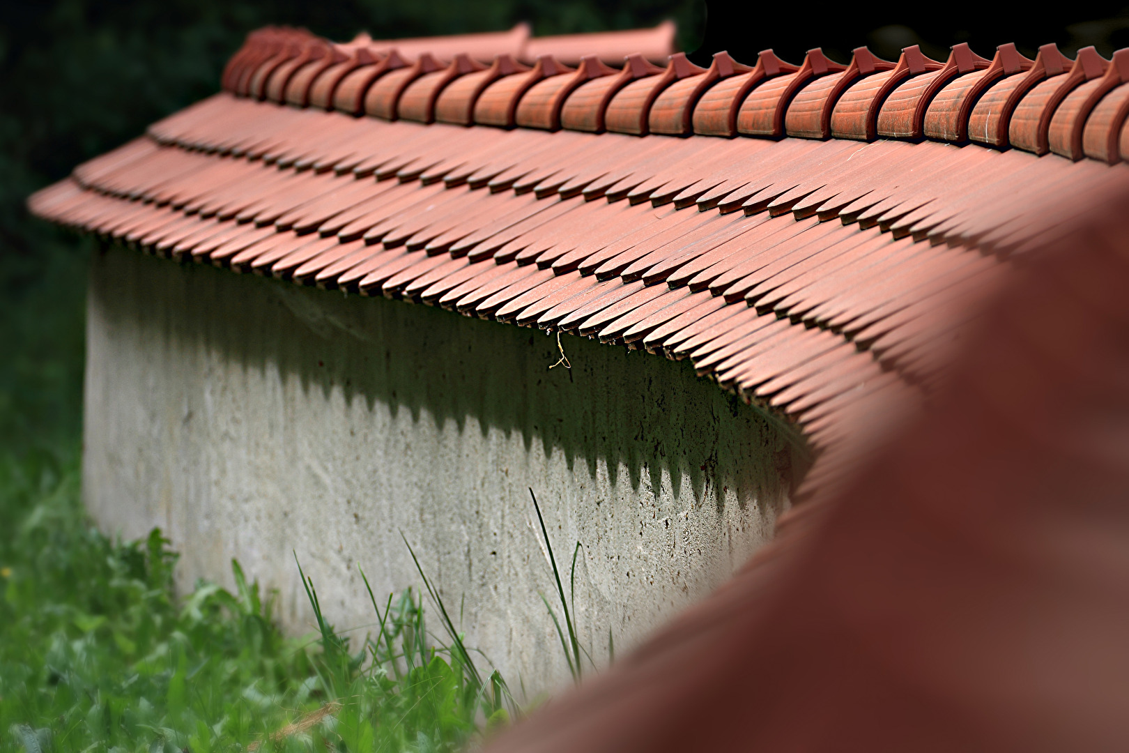 vor der Friedhofsmauer, noch nicht dahinter...