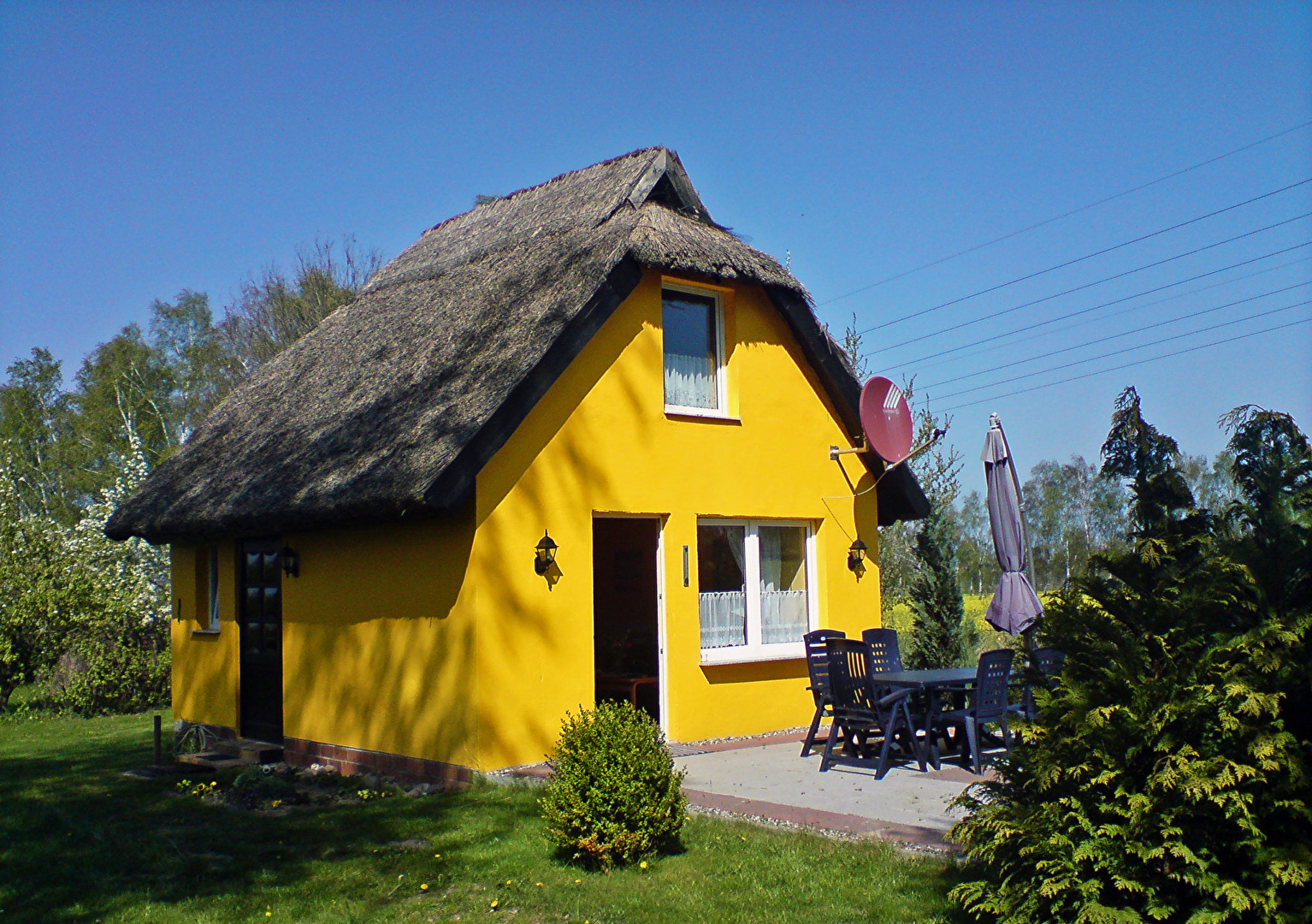 das Haus ist Gelb