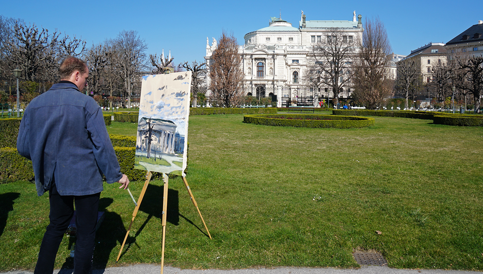 Blick auf das Burgtheater