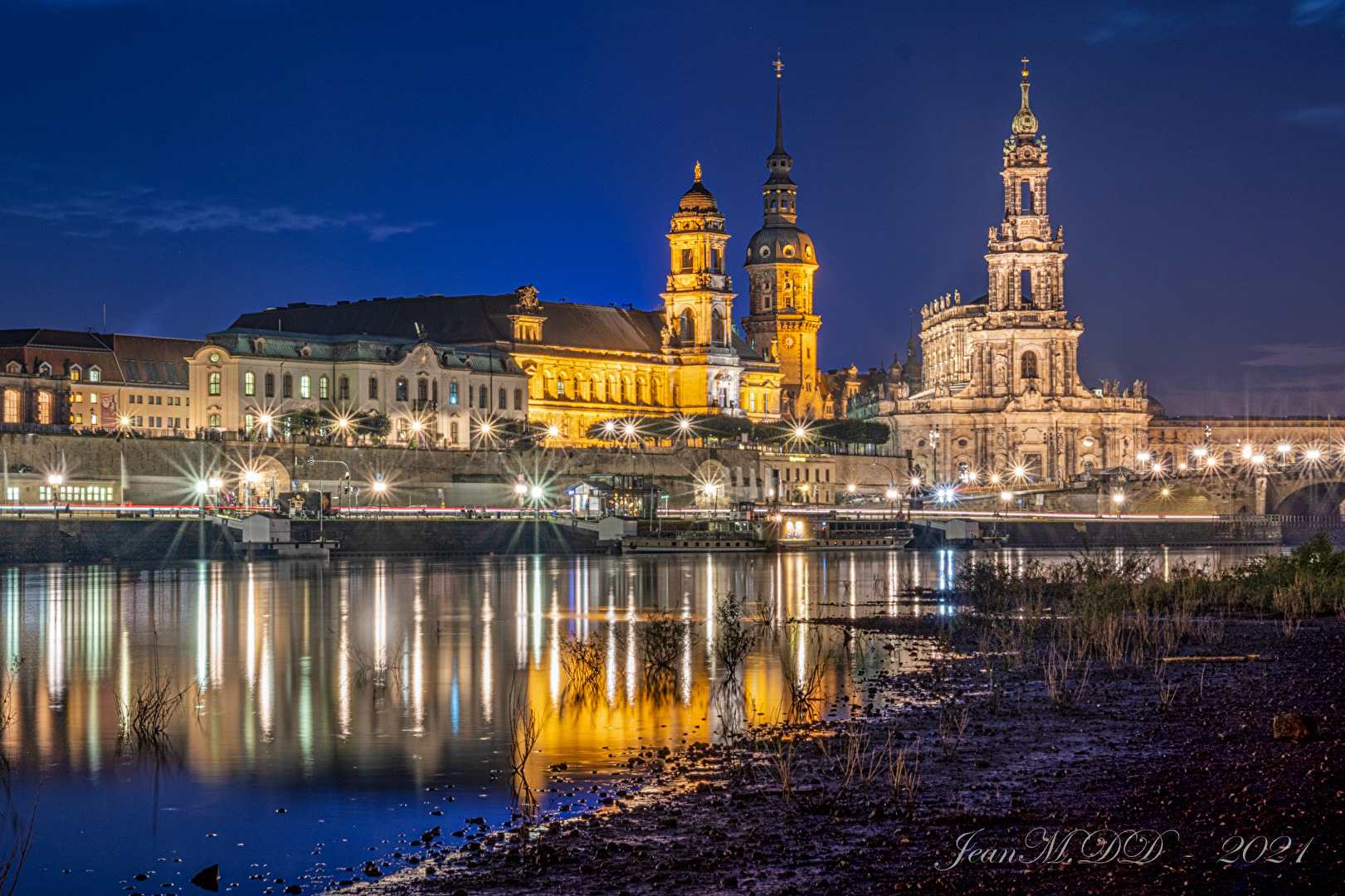 Dresden zur Blauen Stunde
