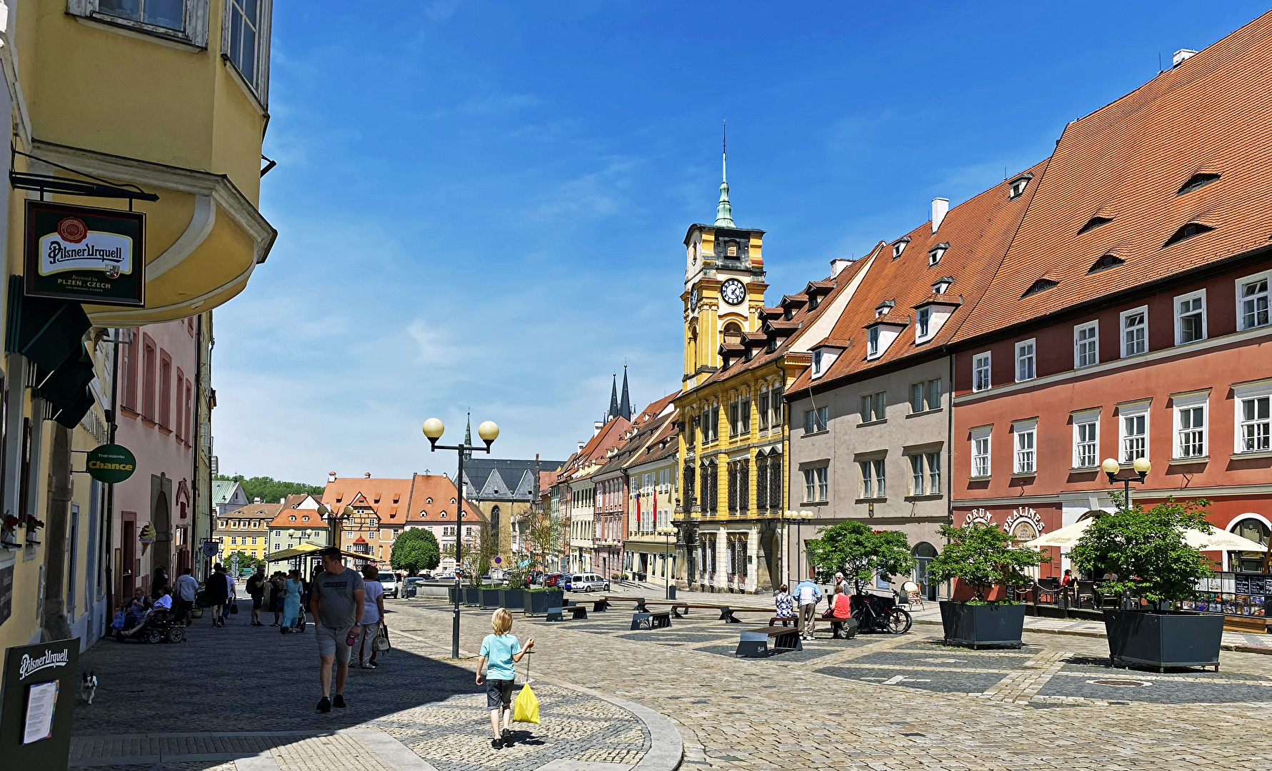 Marktplatz von Eger (Cheb), Westböhmen