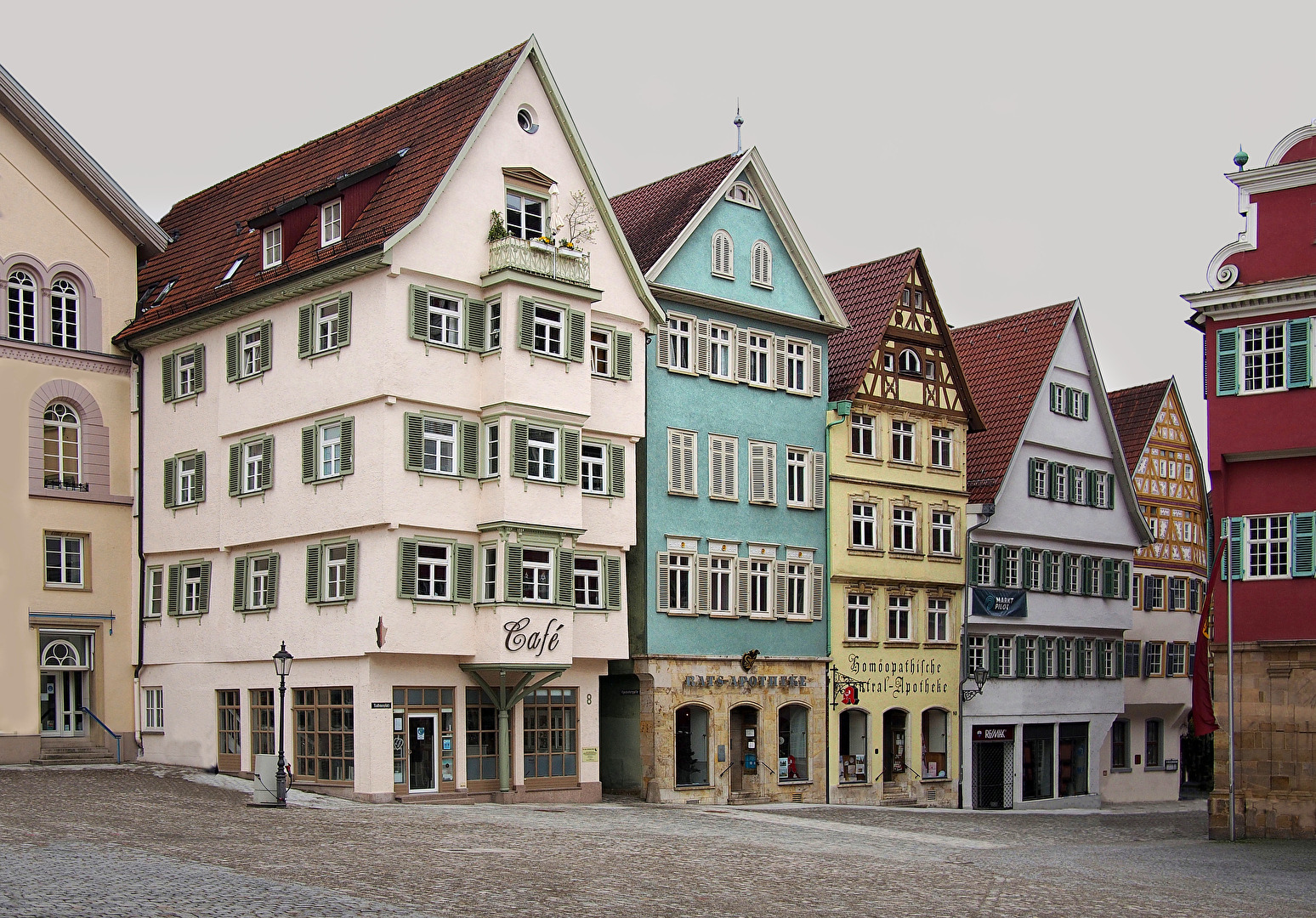 Esslingen morgens um halb Sechs