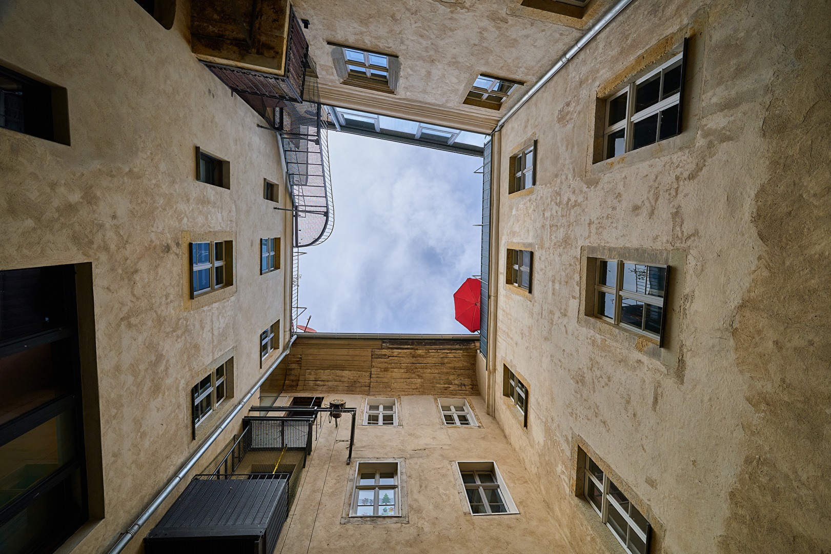 Ein Blick nach oben.