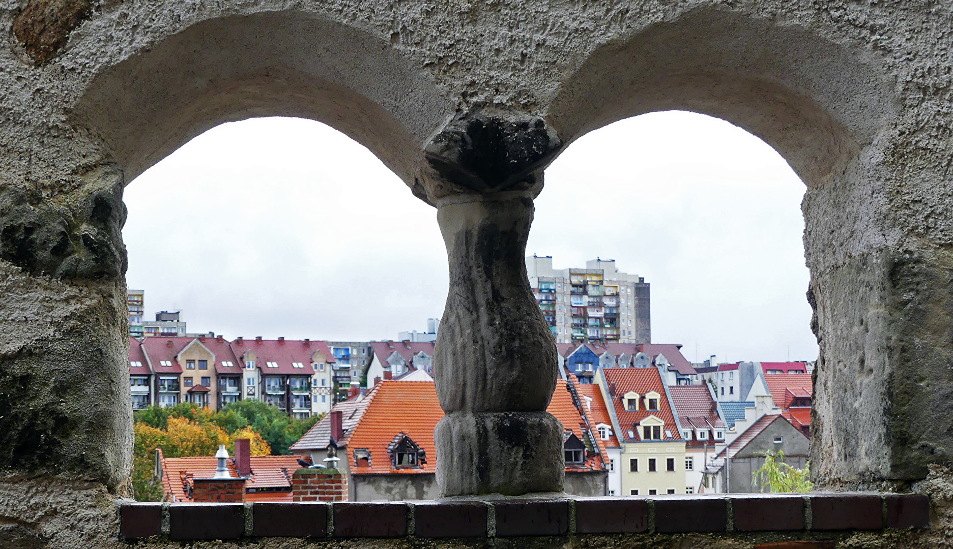 Blick nach Zgorzelec von Görlitz in Sachsen