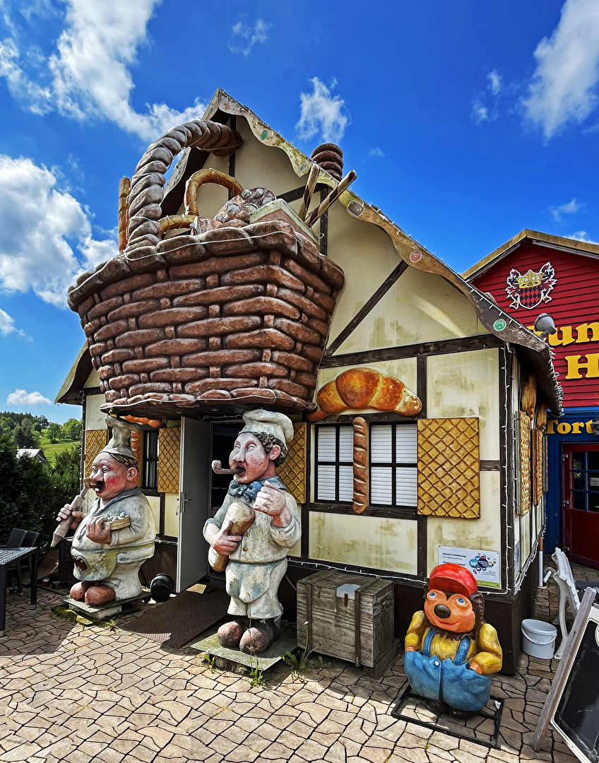 Café "Buntes Häusel" in Altenberg, Sachsen