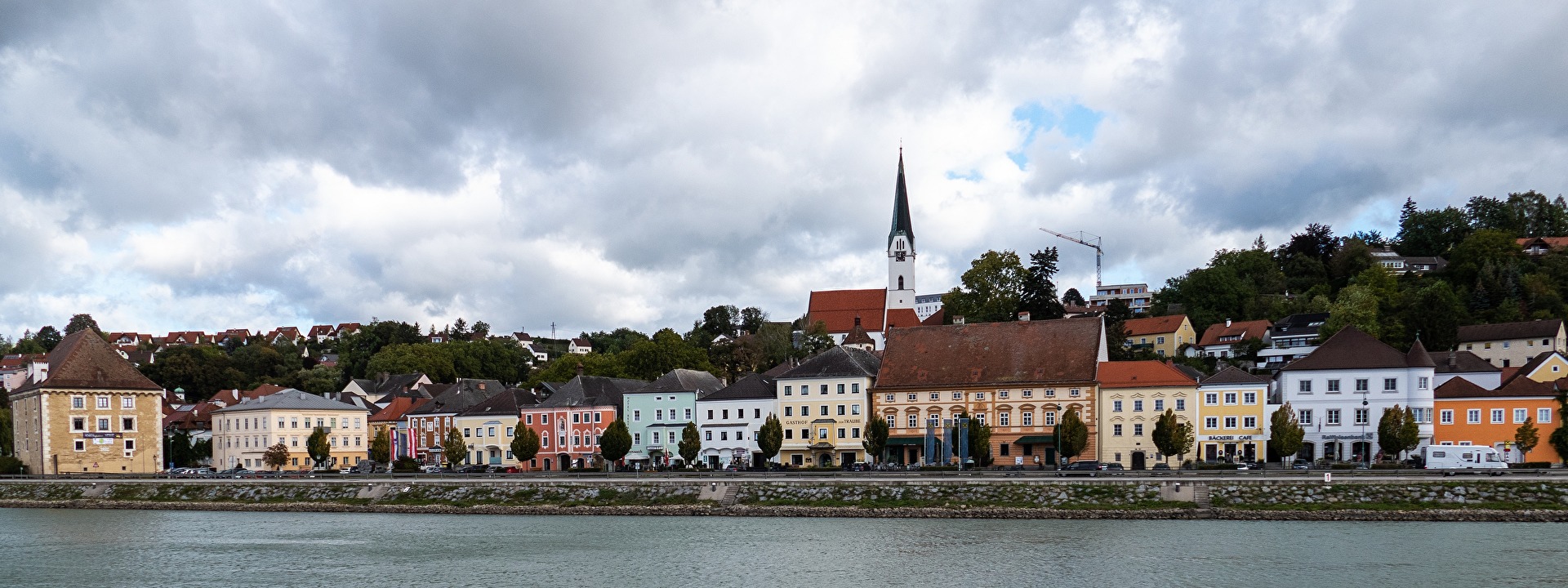 Der Blick nach Mauthausen/Österreich