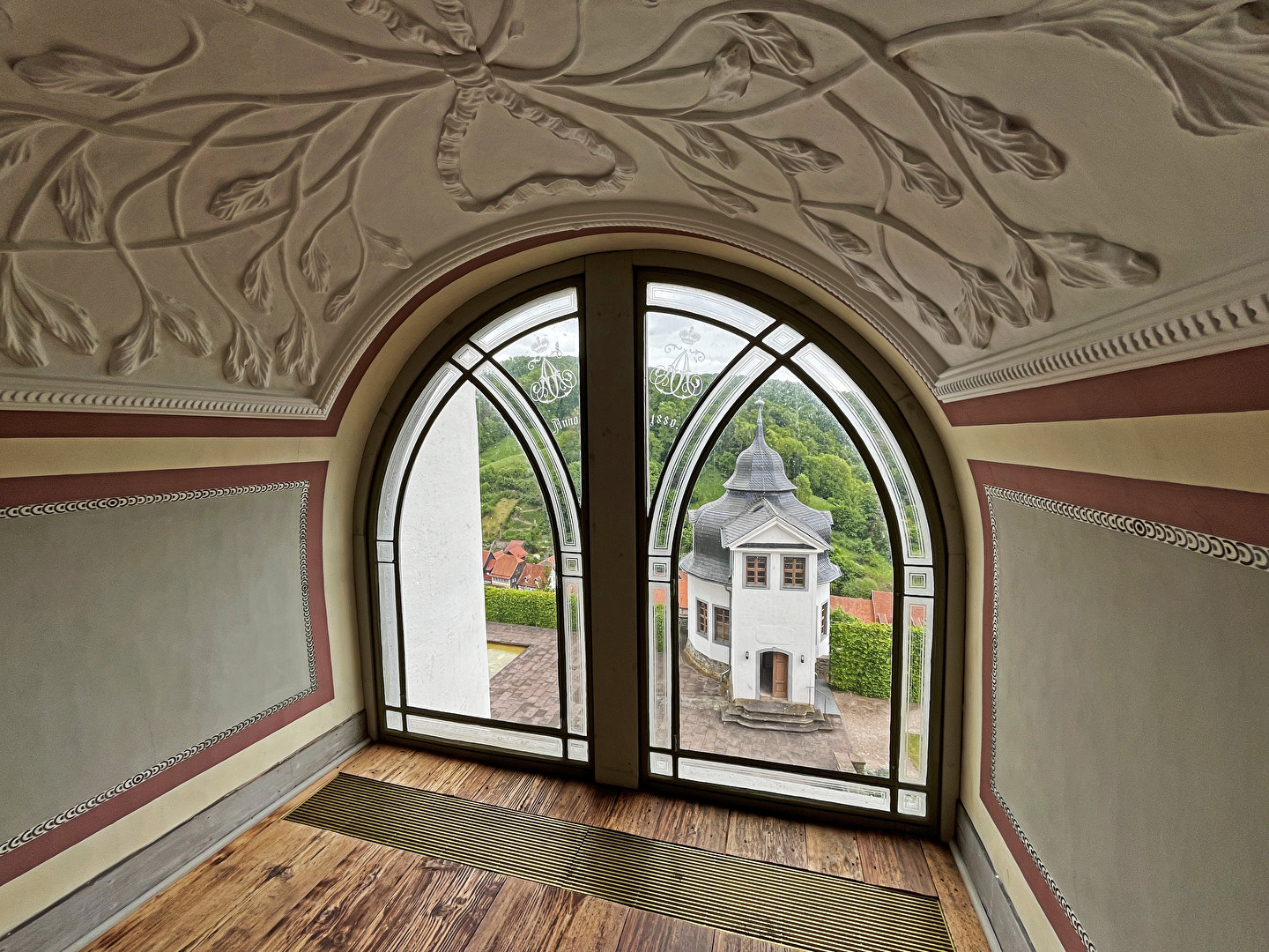 Blick aus dem Schloss Stolberg Harz