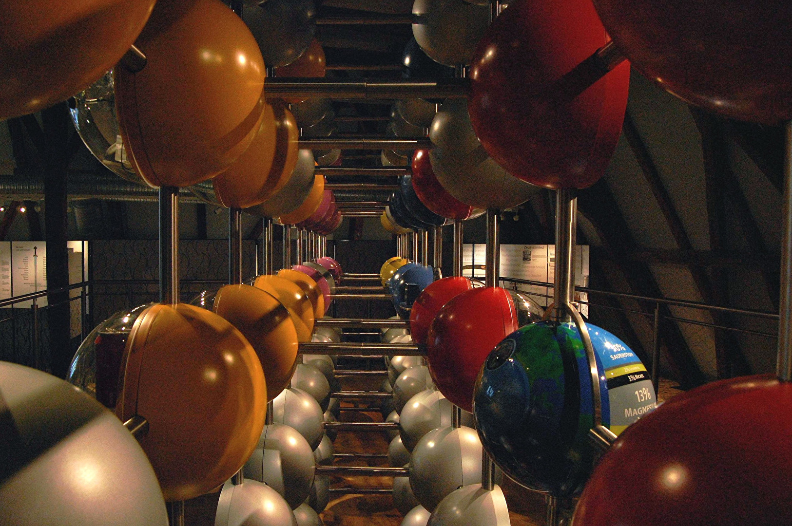 In einer Ausstellung