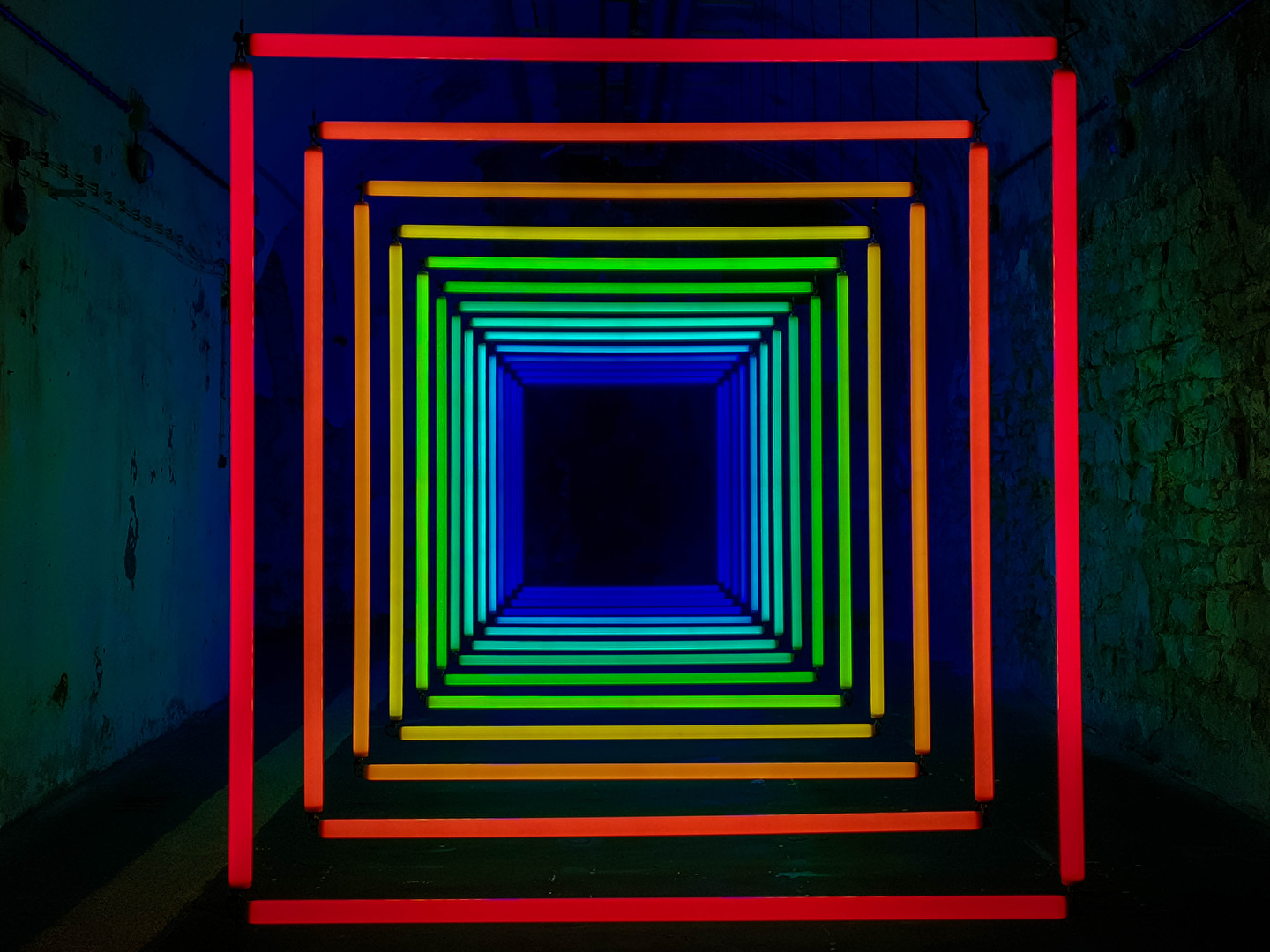 Lichtkunst im Quadrat