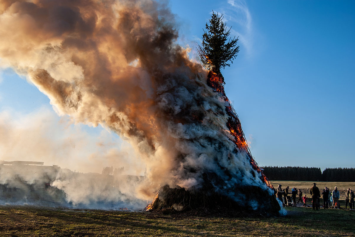 Osterfeuer im Harz...