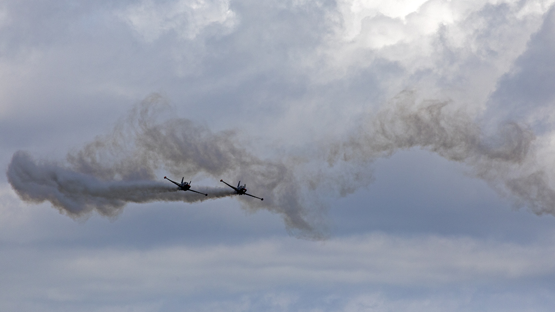 Motokunstflieger in Aktion