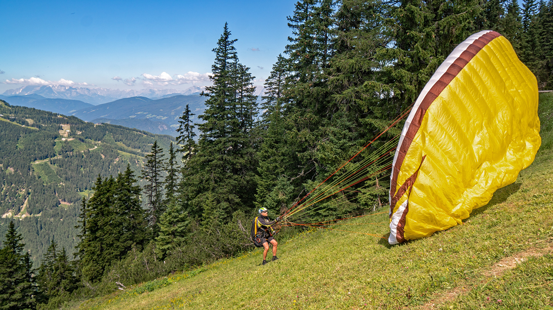 Segeln mit dem Gleitschirm
