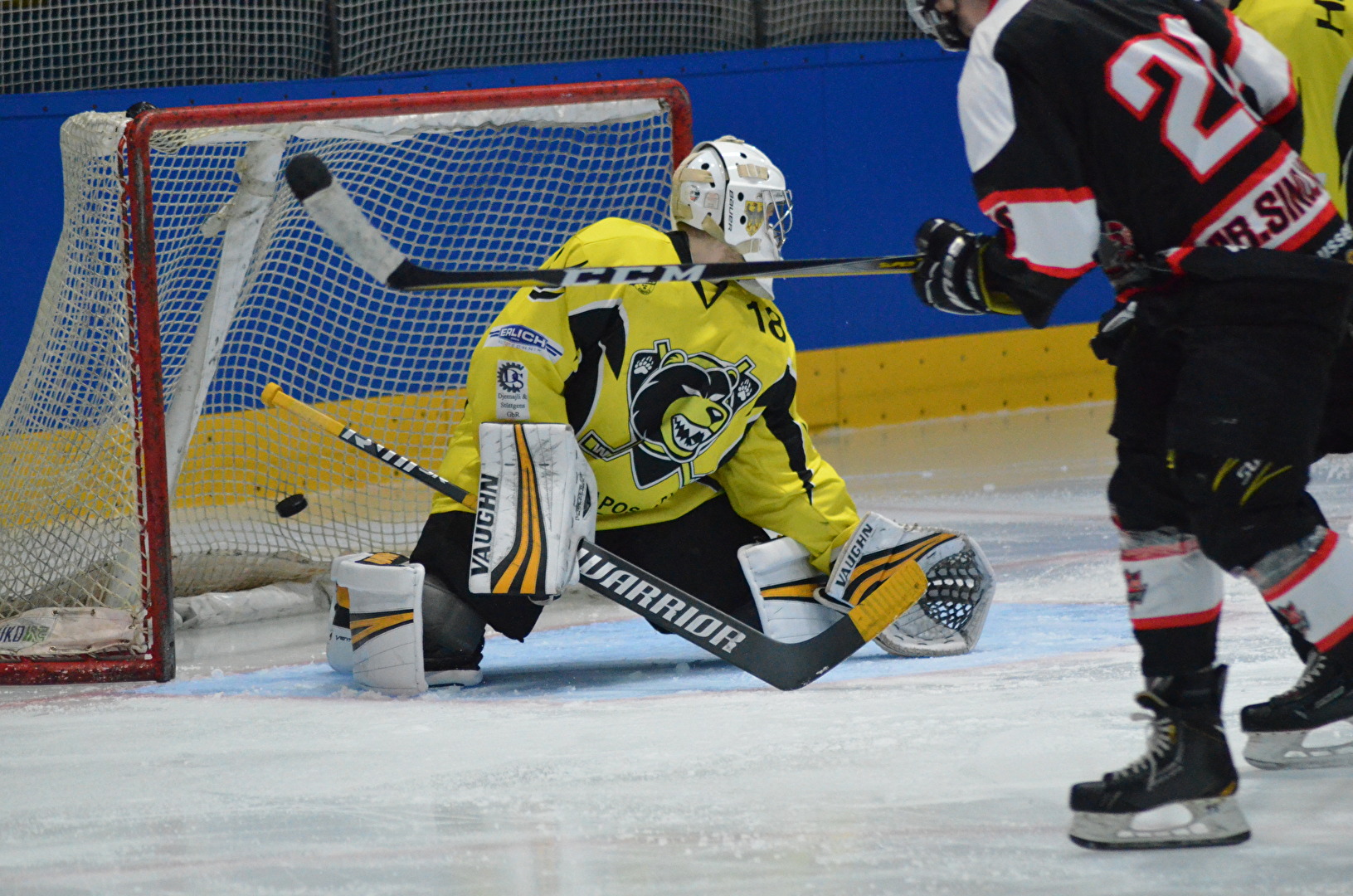 Der Puck zappelt im Netz!