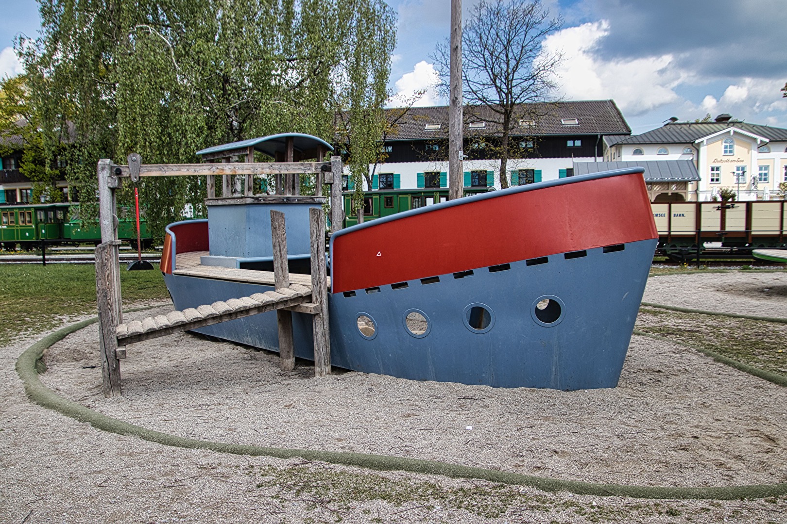 auf dem Trockenen