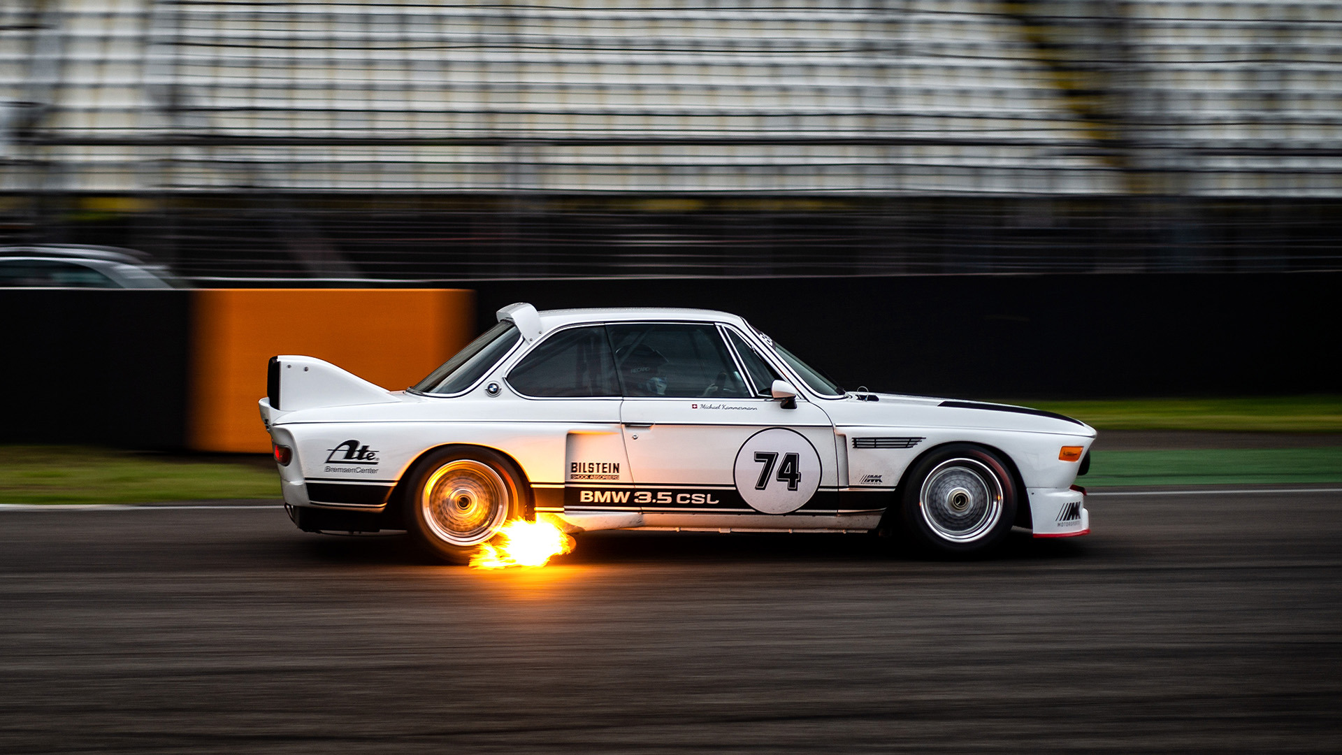 BMW on fire