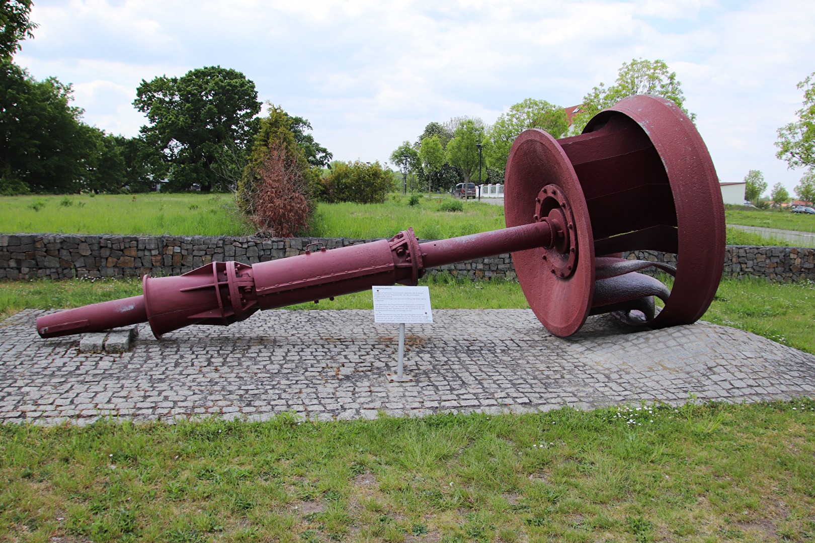Turbinenrad eines ehemaligen Wasserkraftwerk