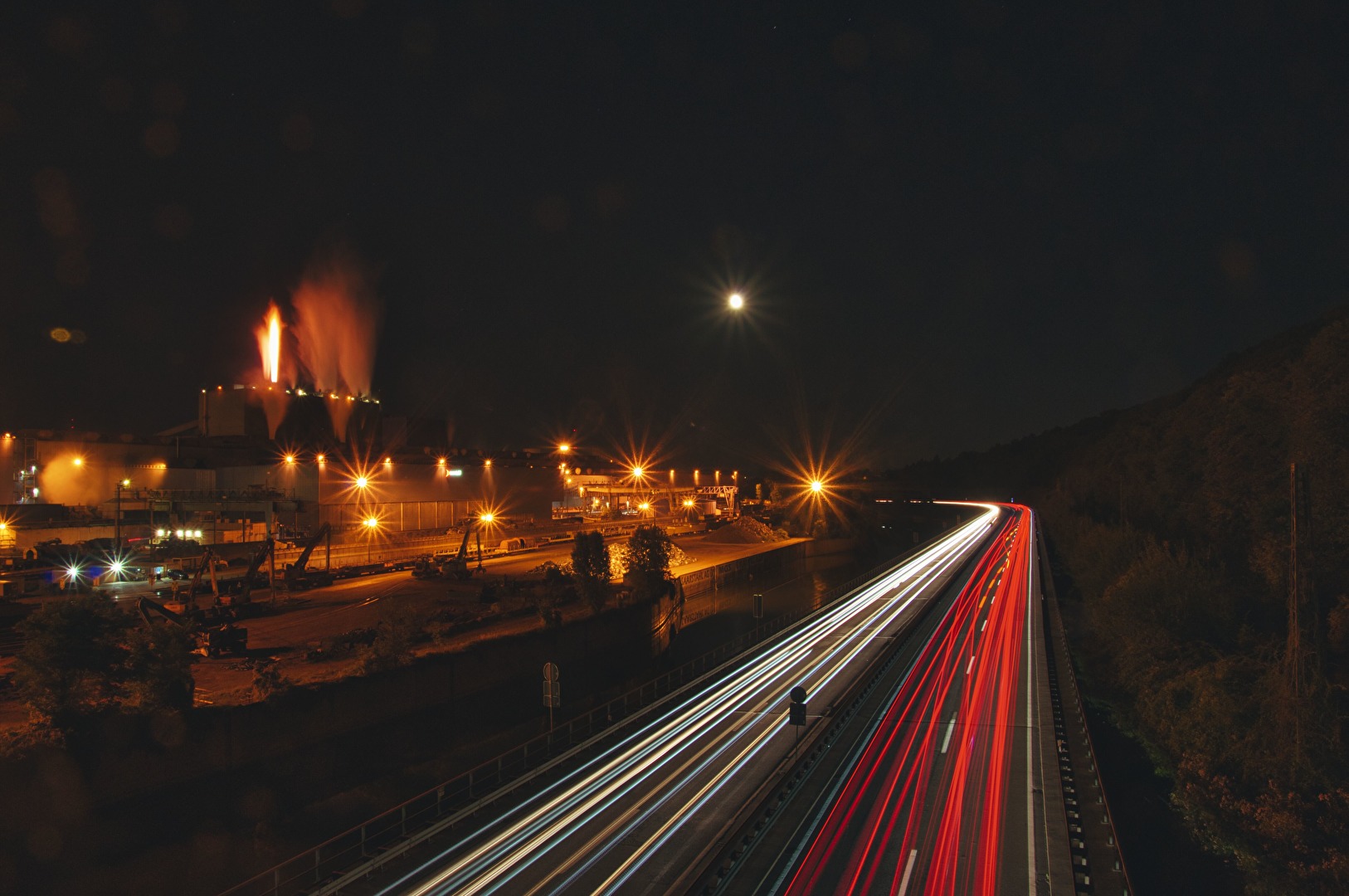 Industrie Nachtaufnahmen