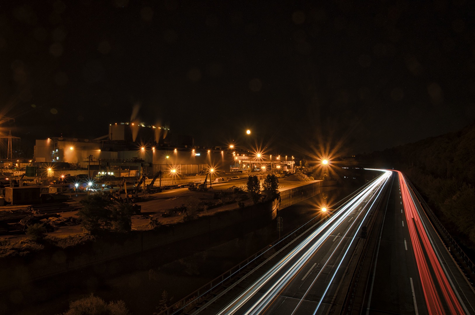 Industrie Nachtaufnahmen