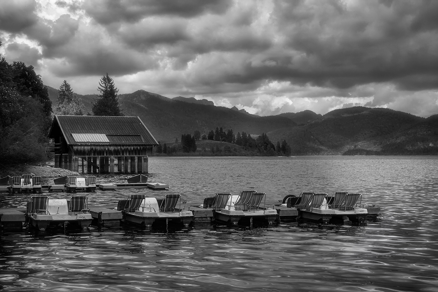 Wetterstimmung am Walchensee